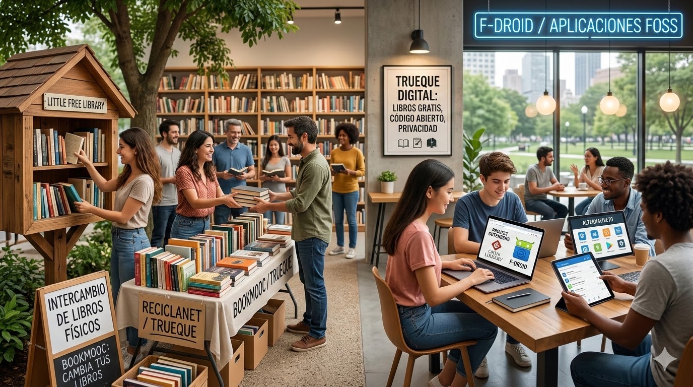 La Revolución del Trueque Digital de libros : El Fin de Comprar Libros y Apps para Siempre.